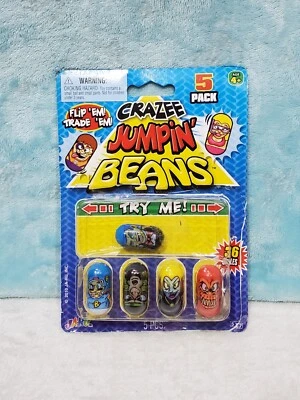 NEW Sealed JA-RU Crazee Jumpin' Beans Retro 5 Pack Collectible Toy Set - Image 1 of 4