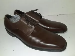 Boss Brown Leather Oxfords Shoes Laces mens UK 8.5 Size 9.5 M - Picture 1 of 8