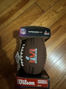 Super Bowl LVI Wilson Football Mini Rams Vs Bengals 56 - Picture 1 of 6