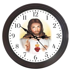 Christian 14" Wall Clock decor, Religious Gift for all occasions - Picture 1 of 7