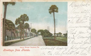 Daytona FL * Beach St. 1904 Early View * Chisholm Bros. Pub. - Picture 1 of 2