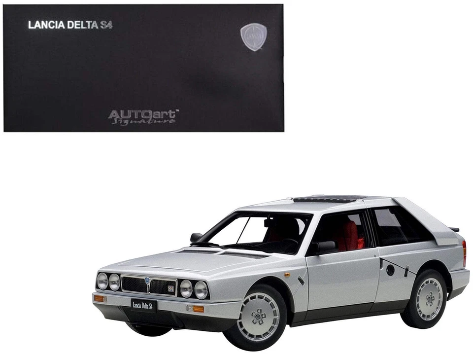 Coche modelo fundido a presión Lancia Delta S4 gris 1/18 de Autoart Foto 1 de 1