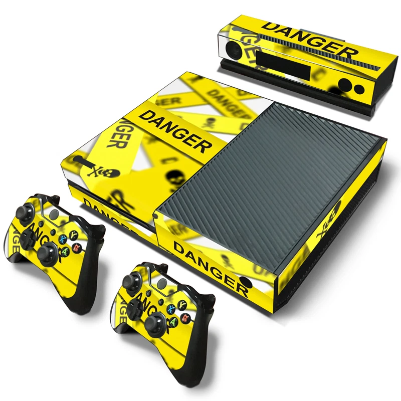 Xbox One Skin Design Foils Sticker Screen Protector Set - Danger Motif - Image 1 of 1