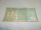 Vintage Coleco Cabbage Patch Kids Display Stand Order Form ONLY