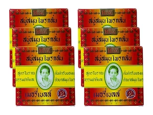 Madame Heng Natural Herbal Soap Bar Merry Bell Acne 160 g. Pack 6 - Picture 1 of 6