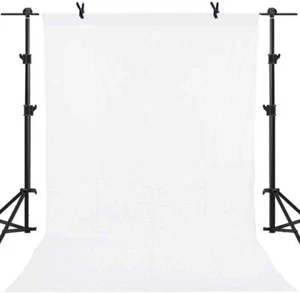 Weißer Fotokulisse Stoff Studio Video Fotografie Hintergrund Bildschirm Requisiten - Bild 1 von 4