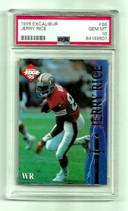 1995 EXCALIBR FOOTBALL CARD #66 HOF JERRY RICE PSA 10 LOW POP SAN FRANCISCO 49ER - Bild 1 von 5