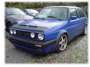 CAR HOOD BONNET BRA fit Volkswagen Golf 2 NOSE FRONT END MASK BRA DE CAPOT - Imagen 1 de 2