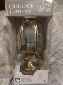 Prime Outdoor Solid Brass Wall Lantern 410205-2 - Picture 1 of 7