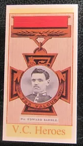 More details for cohen weenen reproduction cigarette card military vc heroes private barber