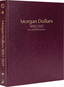 Whitman Prestige™ Coin Album - Morgan Dollars: 1892-1921 Date and Mintmark Set - Picture 1 of 8