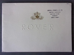 ROVER 75 90 orig 1953 1954 UK Mkt Full 20pp Sales Brochure - P4 - Picture 1 of 11