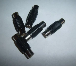 (2) RCA Barrel Wire Connector Female Car Audio Installation Cable Video Terminal - Picture 1 of 2