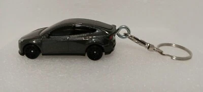Hot Wheels Custom Tasia Model Y Gray Keychain  - Image 1 of 2