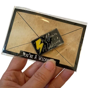 Geek Gear Wizardry Harry Potter YOU'RE A WIZARD pin lightning bolt enamel new - Picture 1 of 1