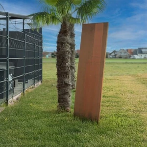Sichtschutz aus Cortenstahl AURA Garten Sichtschutzwand Rost Sichtschutz 1.5mm - Bild 1 von 3