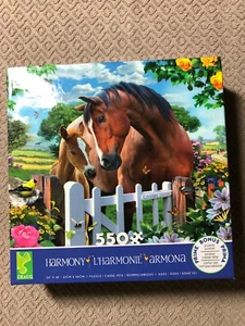 Ceaco  "Harmony - Horse & Colt at Garden's Gate" 550 Piece Puzzle "USED"   - Picture 1 of 4