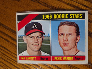 1966 Topps No.553 - Rookie Stars Pat Garrett / Jackie Warner - See Pics for Cond