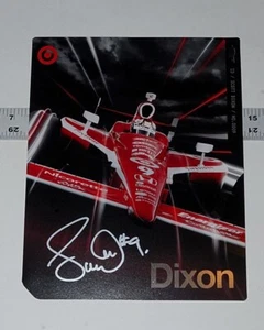 Scott Dixon, ganador de la Indy 500 2008, tarjeta promocional autografiada 2010, 7,25" X 9" - Imagen 1 de 1