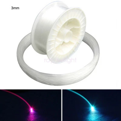 Extremo de cable de fibra óptica de plástico duro de 3 mm para lámpara LED luz de techo Foto 1 de 4