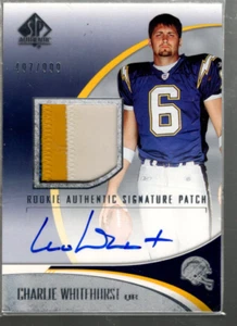 A7893- 2006 SP Authentic #231 Charlie Whitehurst JSY RC Auto Jersey /999 - Picture 1 of 2