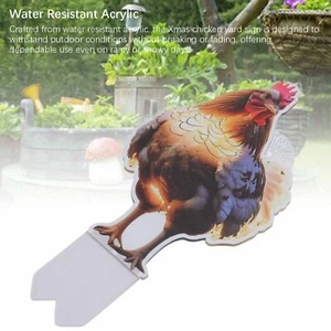 Acrylic Chicken Ground Insert Christmas Double Decoration DCJ012 - Photo 1 sur 12