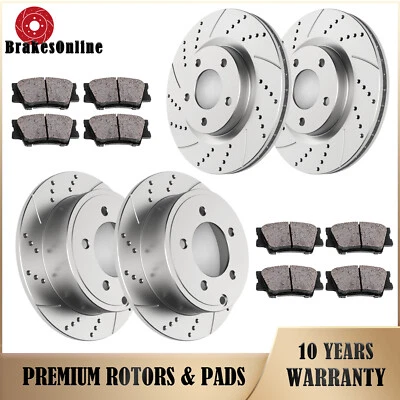 Rotores de freno delanteros y traseros pastillas de freno aptos para Jeep Compass Patriot Chrysler 200 Foto 1 de 4