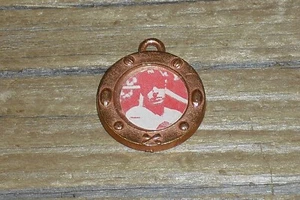Vintage 1950's Joe DiMaggio Gumball Trinket Metallic Frame Photo Charm - Yankees - Picture 1 of 5