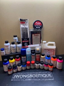 Angelus Acrylic Leather Paint 1 oz Collectors Edition LOT JORDAN FIX REPAIR NIKE - Picture 1 of 4