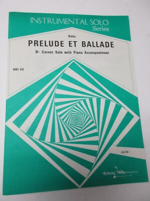 Balay Prelude et Ballade Cornet Solo with Piano Accompaniment Sheet Music - Image 1 of 4
