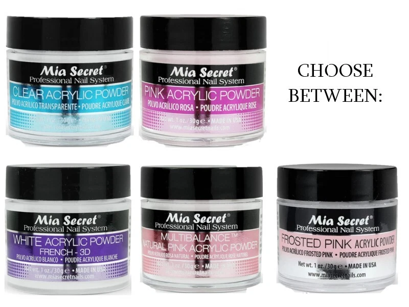 Polvo de uñas acrílico profesional Mia Secret 1 oz - ELIGE TUS COLORES Foto 1 de 1