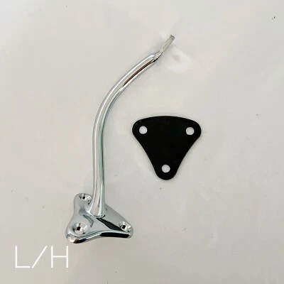 Brazo y almohadilla de espejo retrovisor para camioneta Chevy y GMC 1955-59 - lado izquierdo - cromado Foto 1 de 4