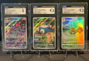 Lot of 3 Graded Pokemon Cards CGC Mint Art Rare Holo Snorlax Electivire Porygon - Picture 1 of 2