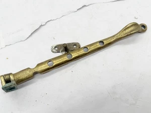 ANTIQUE BRASS ADJUSTABLE WINDOW STAY CASEMENT ARM VINTAGE HARDWARE - Picture 1 of 9