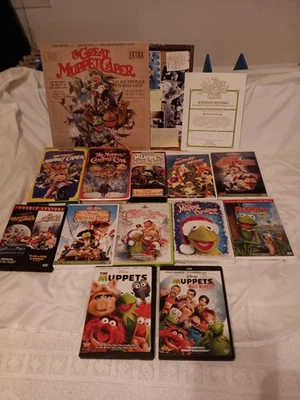 Muppets 3 Vhs, 10 Dvd Set, & Rare Original Soundtrack Album - Image 1 of 4