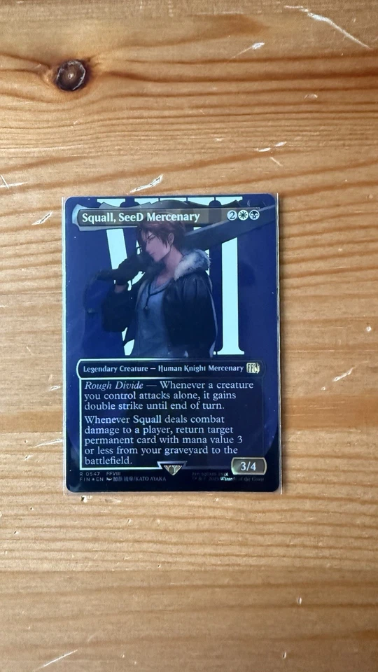 Squall, SeeD Mercenary (Borderless) (Surge Foil) (547) Final Fantasy FIN MTG - Image 1 of 1
