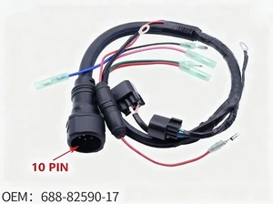 1Set Boat 10 PIN Wire Cable Assy 688-82590-17 For 2-stroke 75-85HP Outboard Part - Bild 1 von 1
