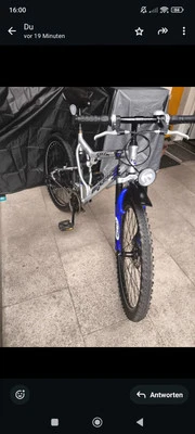 Modell OBM 016 Silber Alu 24 GängeReifengröße 26 Scheibenbrem/Feder Vorn/Hinten - Bild 1 von 3