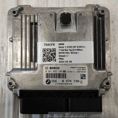 13618576522 Centralina iniezione  MINI MINI (F56) 1.5 One D (70Kw) Ber - Immagine 1 di 4