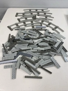 Mixed LEGO Grey Block Train Track Bundle Job Lot @G  - Picture 1 of 10