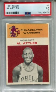 1961 Fleer #1 Al Attles PSA 5 EX Philadelphia Warriors - Bild 1 von 2