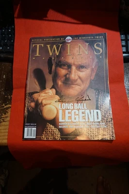 Harmon Killebrew Autographed Aug/Sept 1999 TWINS Magazine ! - Image 1 of 4