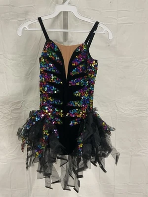 Disfraz de Baile Art Stone "That's Showbiz" - Negro con Lentejuelas - Talla Grande Niño Foto 1 de 4