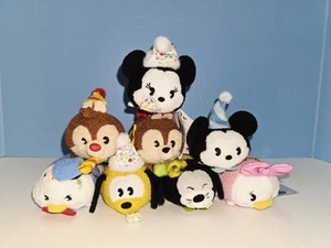 Disney Tsum Mickey Mouse Party 90th Birthday Anniversary Plush Set NWT *Read - Picture 1 of 1