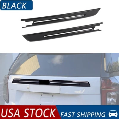 Black Tailgate Molding Trim Cover Bezel Strip For Chevrolet Suburban Tahoe 20-23 Foto 1 de 4