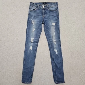 Jeans Flying Monkey platino vita bassa skinny elasticizzato antistress taglia 28 - Foto 1 di 12