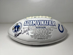 Indianapolis Colts Adam Vinatieri Firmado Edición Limitada Logo Fútbol - Imagen 1 de 6