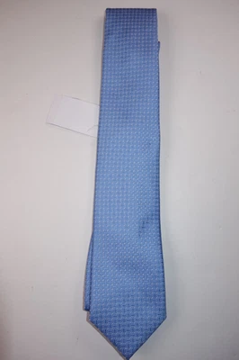 Corbata TOMMY HILFIGER Azul Geométrica Cuadrados y Tazones Mezcla Seda NUEVA Foto 1 de 2