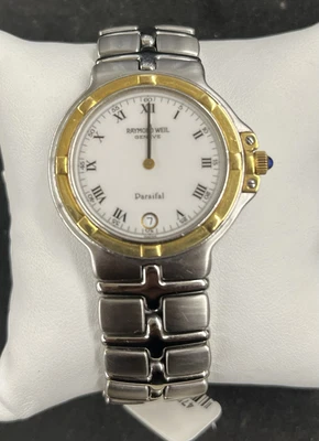 Raymond Weil Parsifal 9188 white Dial 18k Plated Swiss Men's Watch - Image 1 of 4