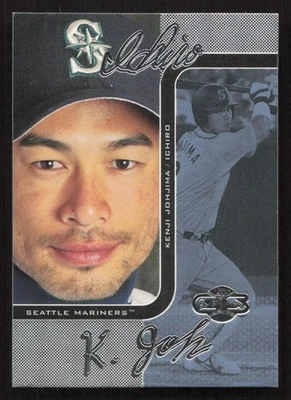 2006 Topps Co-Signers Ichiro Kenji Johjima Changing Faces Silver Blue #/75 - Image 1 of 2
